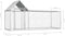 vidaXL - Kippenren - 3x1x1,5 - m - gegalvaniseerd - staal