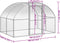vidaXL - Kippenren - 3x2x2 - m - gegalvaniseerd - staal