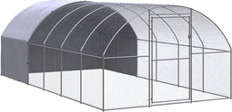 vidaXL - Kippenren - 3x6x2 - m - gegalvaniseerd - staal