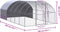 vidaXL - Kippenren - 3x6x2 - m - gegalvaniseerd - staal