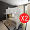 vidaXL - Klamboe - vierkant - met - 3 - openingen - 2 - st