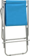 vidaXL - Klapstoelen - 2 - st - staal - blauw