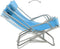 vidaXL - Klapstoelen - 2 - st - staal - blauw