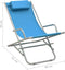 vidaXL - Klapstoelen - 2 - st - staal - blauw