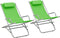vidaXL - Klapstoelen - 2 - st - staal - groen