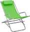 vidaXL - Klapstoelen - 2 - st - staal - groen