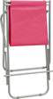 vidaXL - Klapstoelen - 2 - st - staal - roze