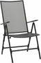 vidaXL - Klapstoelen - mesh - 4 - st - staal - antraciet