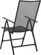 vidaXL - Klapstoelen - mesh - 4 - st - staal - antraciet