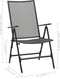 vidaXL - Klapstoelen - mesh - 4 - st - staal - antraciet