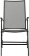 vidaXL - Klapstoelen - mesh - 4 - st - staal - antraciet