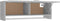 vidaXL - Kledingkast - 100x32,5x35 - cm - bewerkt - hout - betongrijs