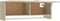 vidaXL - Kledingkast - 100x32,5x35 - cm - bewerkt - hout - sonoma - eikenkleurig