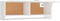 vidaXL - Kledingkast - 100x32,5x35 - cm - bewerkt - hout - wit