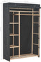 vidaXL - Kledingkast - 110x40x170 - cm - stof - grijs