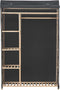 vidaXL - Kledingkast - 110x40x170 - cm - stof - grijs