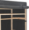 vidaXL - Kledingkast - 110x40x170 - cm - stof - grijs