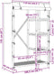 vidaXL - Kledingkast - 110x45x170 - cm - bamboe