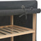 vidaXL - Kledingkast - 135x40x170 - cm - stof - grijs