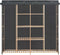 vidaXL - Kledingkast - 173x40x170 - cm - stof - grijs