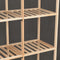 vidaXL - Kledingkast - 173x40x170 - cm - stof - grijs
