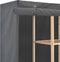 vidaXL - Kledingkast - 173x40x170 - cm - stof - grijs