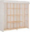 vidaXL - Kledingkast - 173x40x170 - cm - stof - wit