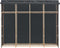 vidaXL - Kledingkast - 200x40x170 - cm - stof - grijs