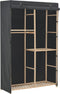 vidaXL - Kledingkast - 3-laags - 110x40x170 - cm - stof - grijs
