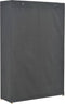 vidaXL - Kledingkast - 3-laags - 110x40x170 - cm - stof - grijs