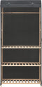 vidaXL - Kledingkast - 3-laags - 79x40x170 - cm - stof - grijs