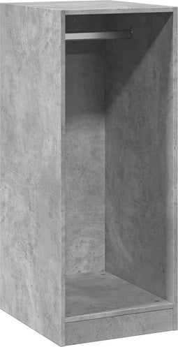 vidaXL - Kledingkast - 48x41x102 - cm - bewerkt - hout - betongrijs