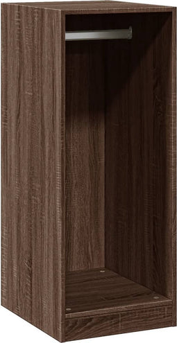 vidaXL - Kledingkast - 48x41x102 - cm - bewerkt - hout - grijs - sonoma - eikenkleurig