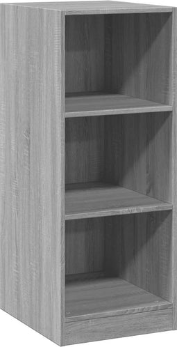 vidaXL - Kledingkast - 48x41x102 - cm - bewerkt - hout - grijs - sonoma - eikenkleurig