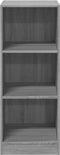 vidaXL - Kledingkast - 48x41x102 - cm - bewerkt - hout - grijs - sonoma - eikenkleurig