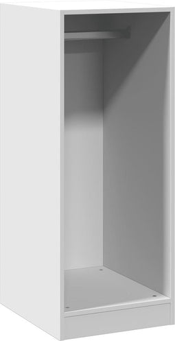 vidaXL - Kledingkast - 48x41x102 - cm - bewerkt - hout - wit
