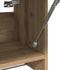 vidaXL - Kledingkast - 70x32,5x35 - cm - bewerkt - hout - artisanaal - eikenkleur