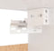 vidaXL - Kledingkast - 70x32,5x35 - cm - bewerkt - hout - hoogglans - wit