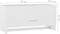 vidaXL - Kledingkast - 70x32,5x35 - cm - bewerkt - hout - wit