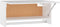 vidaXL - Kledingkast - 70x32,5x35 - cm - bewerkt - hout - wit