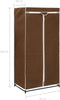 vidaXL - Kledingkast - 75x50x160 - cm - bruin