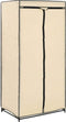 vidaXL - Kledingkast - 75x50x160 - cm - crème
