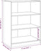 vidaXL - Kledingkast - 77x48x102 - cm - bewerkt - hout - bruin - eikenkleurig