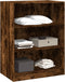 vidaXL - Kledingkast - 77x48x102 - cm - bewerkt - hout - gerookt - eikenkleurig