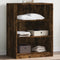 vidaXL - Kledingkast - 77x48x102 - cm - bewerkt - hout - gerookt - eikenkleurig