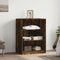 vidaXL - Kledingkast - 77x48x102 - cm - bewerkt - hout - gerookt - eikenkleurig