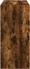 vidaXL - Kledingkast - 77x48x102 - cm - bewerkt - hout - gerookt - eikenkleurig