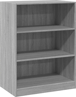 vidaXL - Kledingkast - 77x48x102 - cm - bewerkt - hout - grijs - sonoma - eikenkleurig