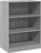 vidaXL - Kledingkast - 77x48x102 - cm - bewerkt - hout - grijs - sonoma - eikenkleurig