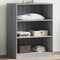 vidaXL - Kledingkast - 77x48x102 - cm - bewerkt - hout - grijs - sonoma - eikenkleurig